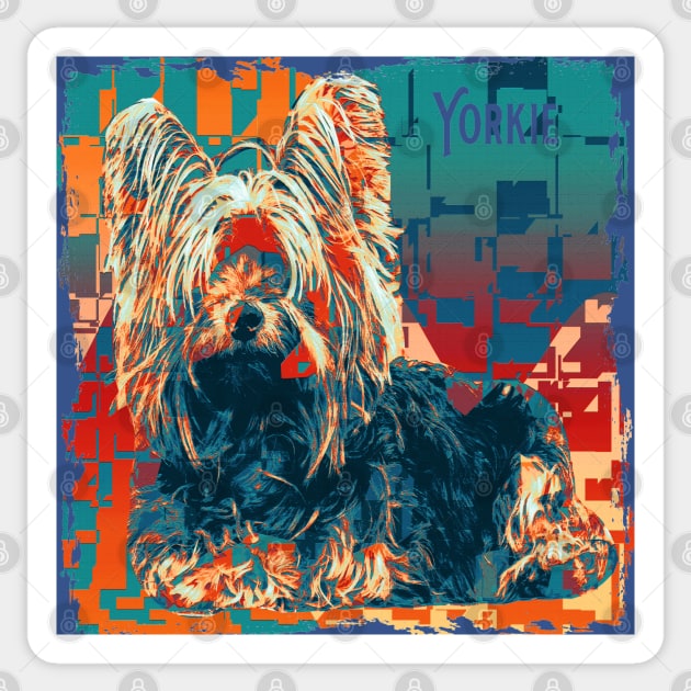 Yorkshire Terrier Sticker by SpottydoggCreatives
